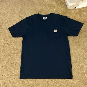 Carhartt navy blue shirt loose fit